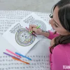 April Olsen in 'Coloring With April'