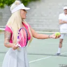 Brandi Bae in 'Rogue Tennis Ball Produces An Anal Racket'