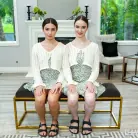 Hazel Moore in 'Twinning Attitude'