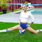 Katee V in 'Fit Blonde Is the Coach's New Fuck Toy'