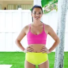 Alice Visby in 'Pilates Class'