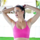 Alice Visby in 'Pilates Class'