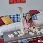 Alita Lee in 'Huge Jenga'