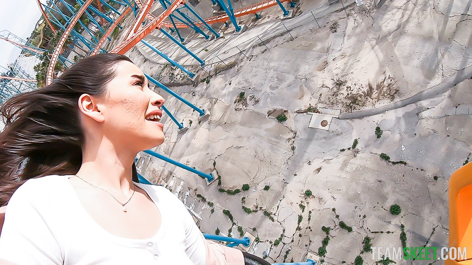 Flashing At The Theme Park