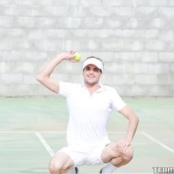 Rogue Tennis Ball Produces An Anal Racket