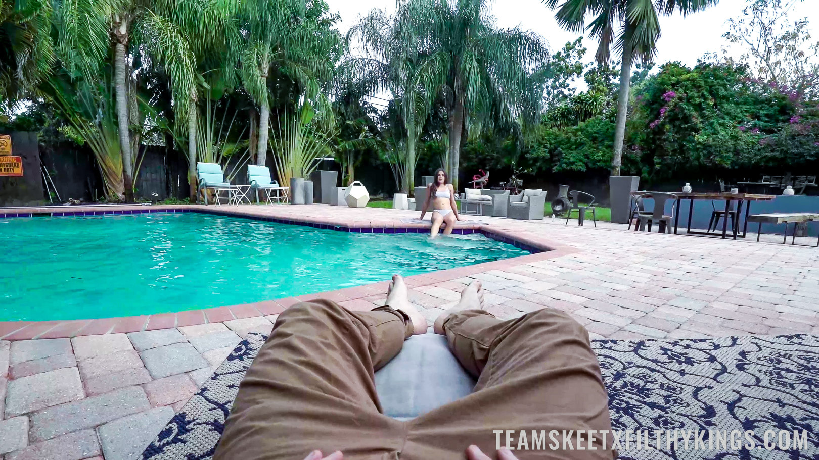 Busy By The Pool